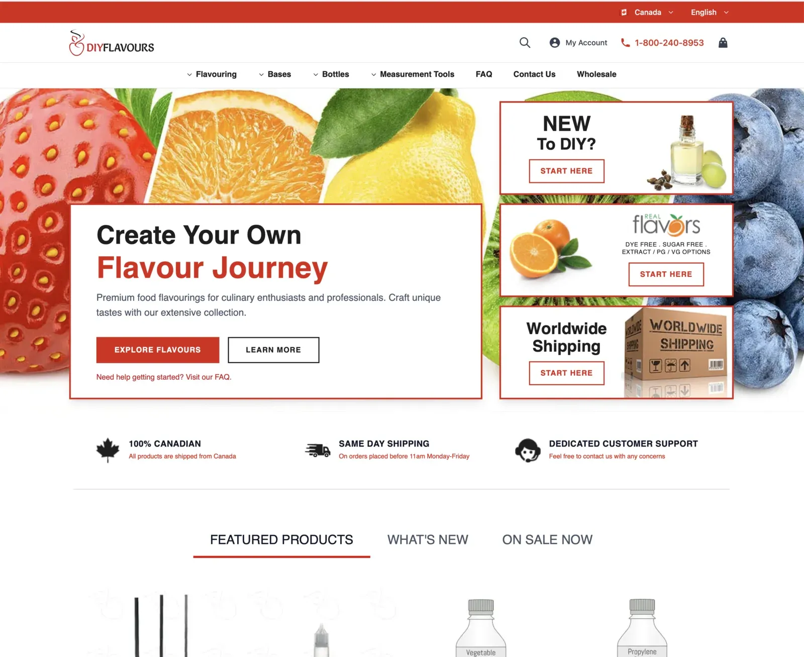 DIY Flavours — screenshot